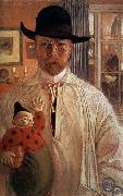Carl Olaf Larsson Self-Portrait oil painting reproduction